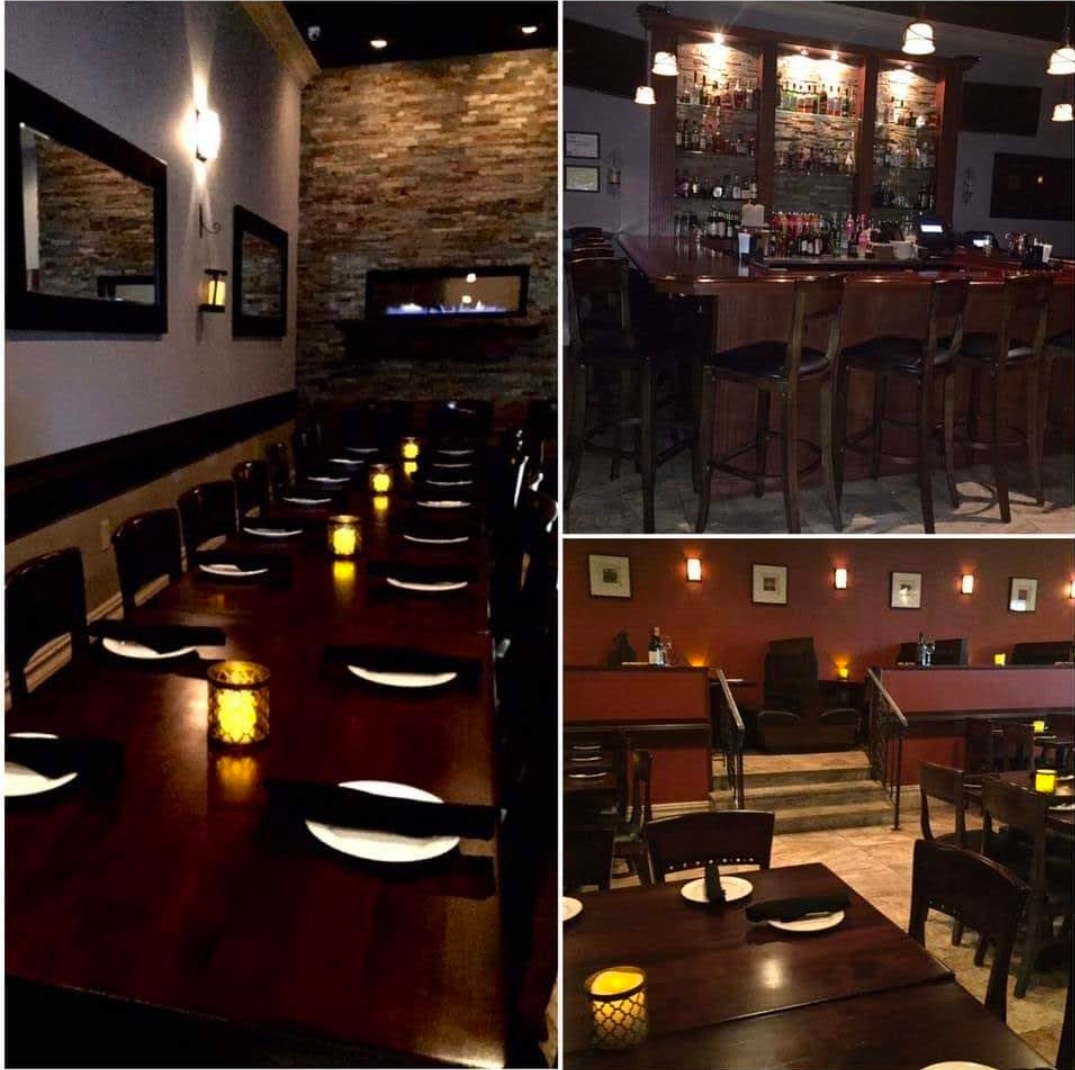 Elegant dinner setting at Salute Ristorante Italiano